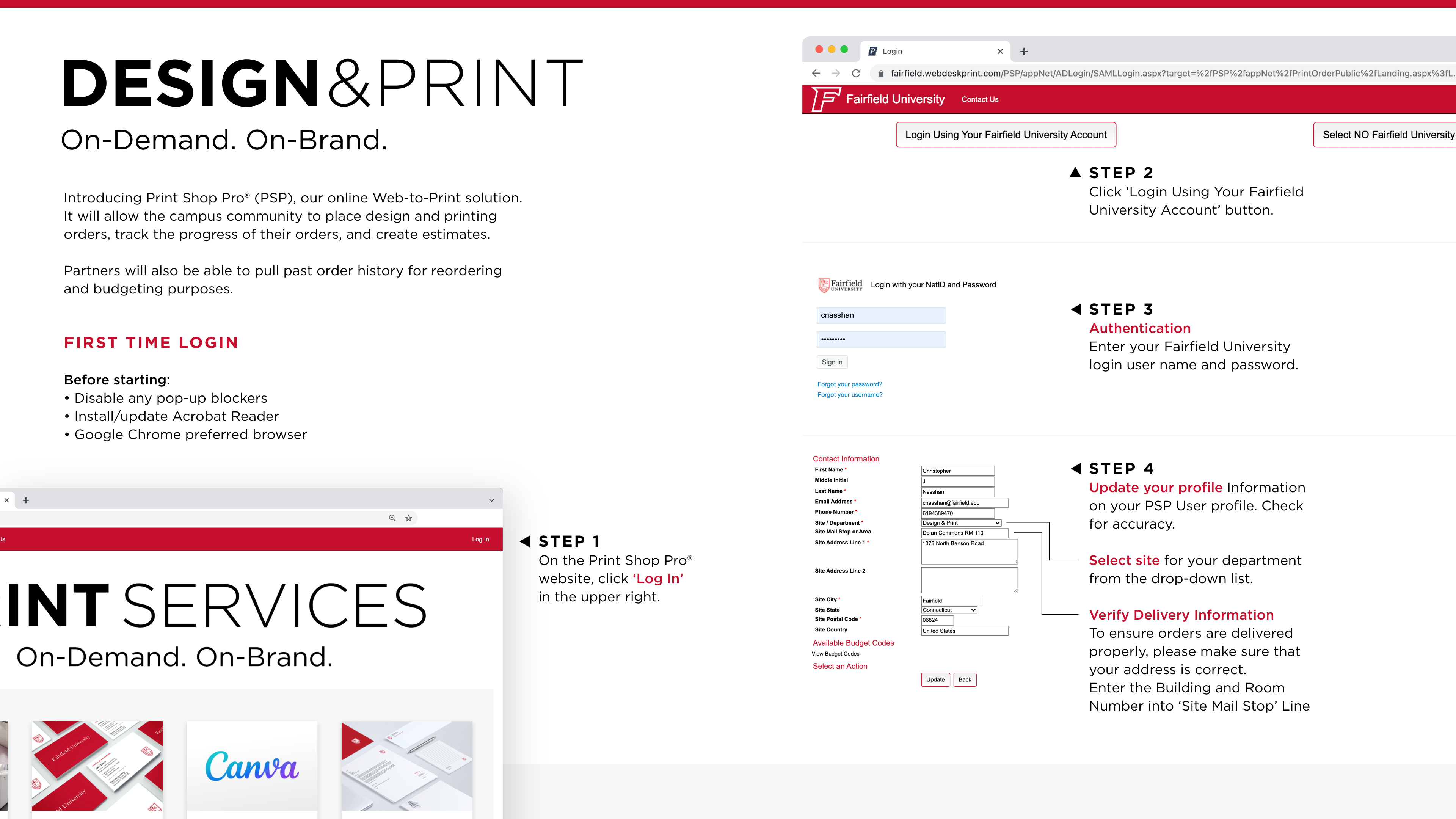 Fairfield University Start Page